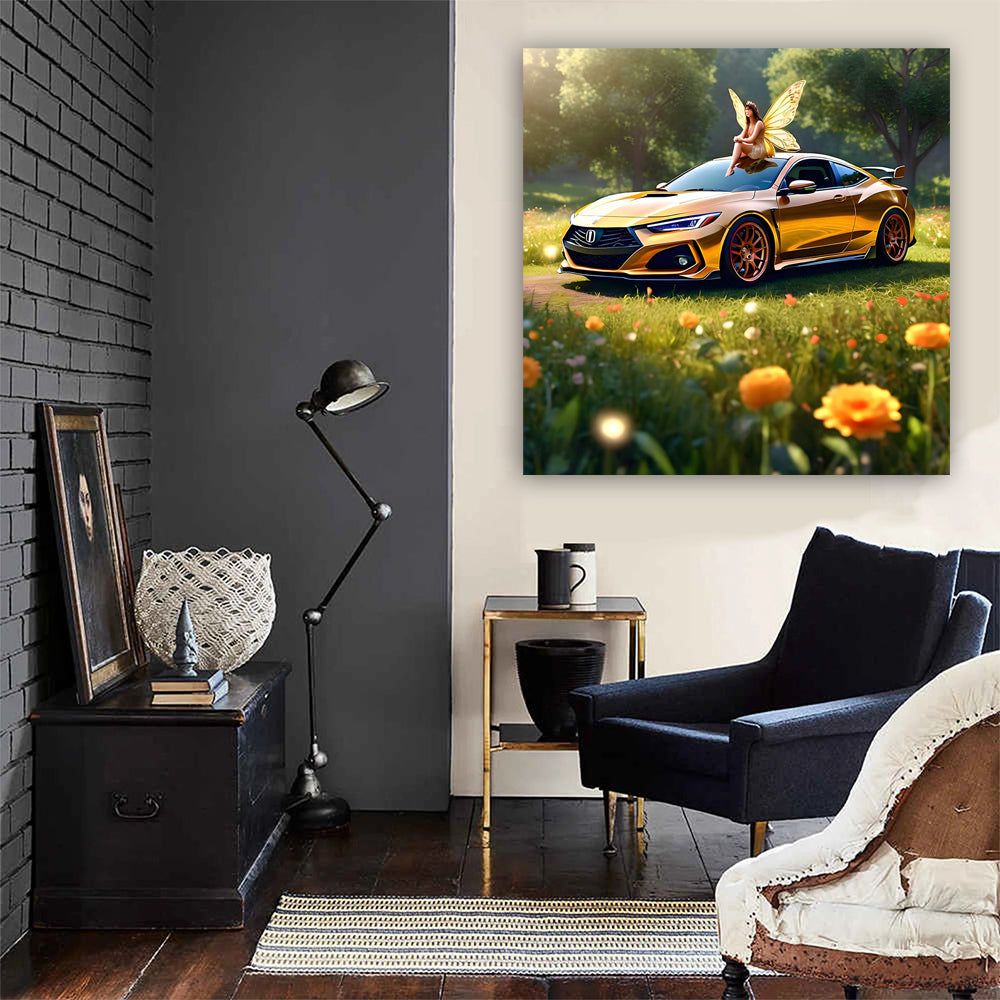 . Golden Acura Integra Type R: Dream Machine with Flair