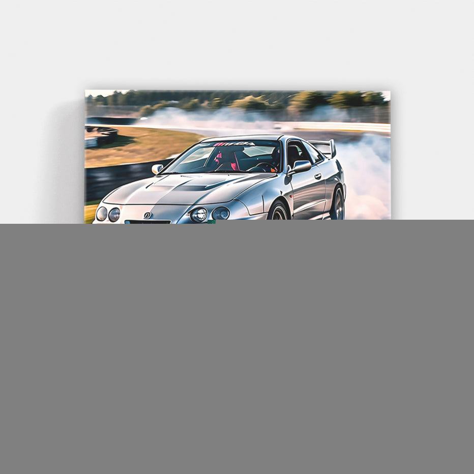 Silver Acura Integra Type R Drift - Speed and Style