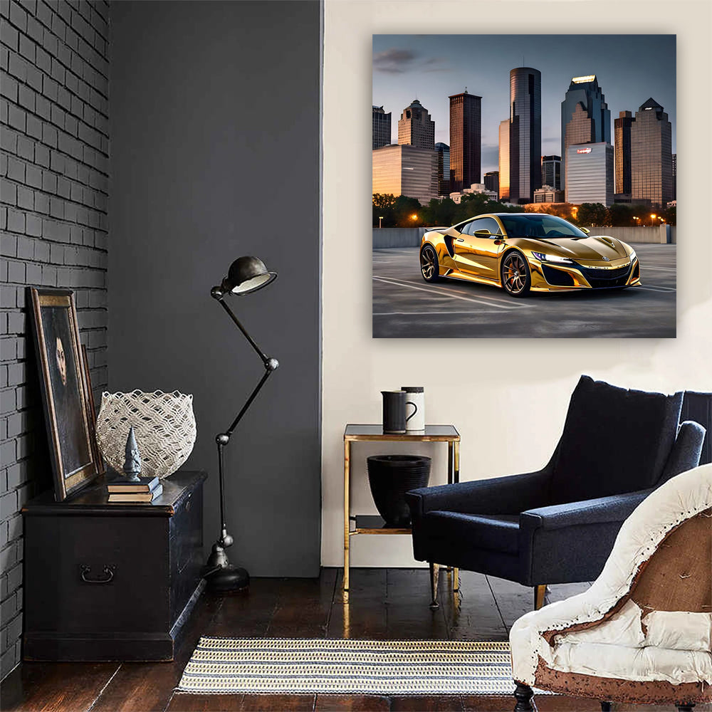 Gold Acura NSX in Houston, TX - Sleek and Powerful Ride