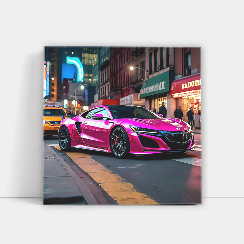 Pink Acura NSX in NYC - Bold and Stylish Icon
