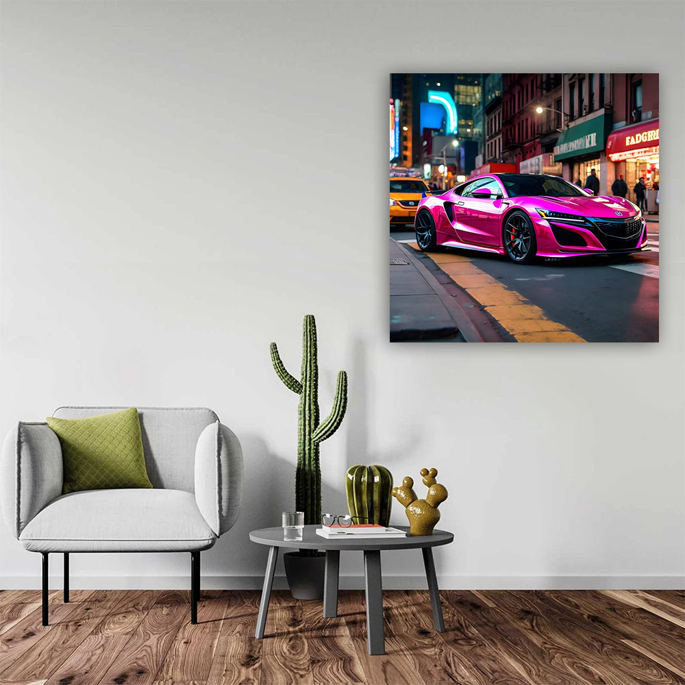 Pink Acura NSX in NYC - Bold and Stylish Icon