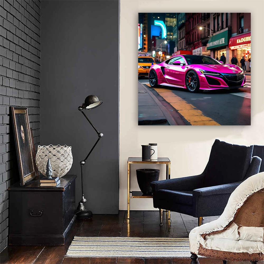 Pink Acura NSX in NYC - Bold and Stylish Icon