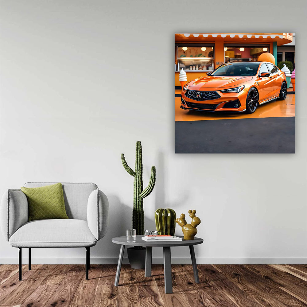 Orange Acura TLX Type S: Cool as Ice Cream, Bold and Fast
