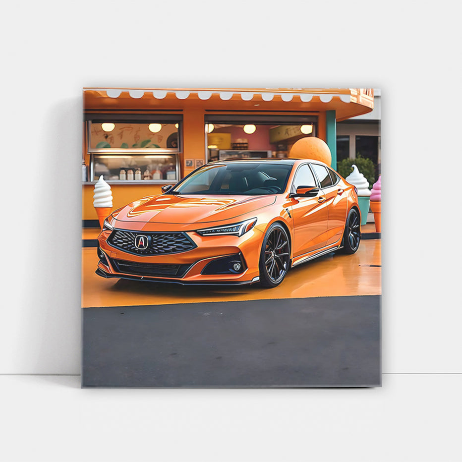Orange Acura TLX Type S: Cool as Ice Cream, Bold and Fast