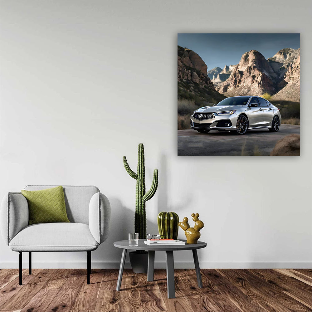 Acura TLX Type S Silver in Mountains - Power Meets Elegance