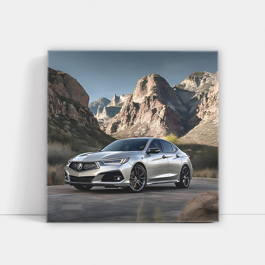 Acura TLX Type S Silver in Mountains - Power Meets Elegance