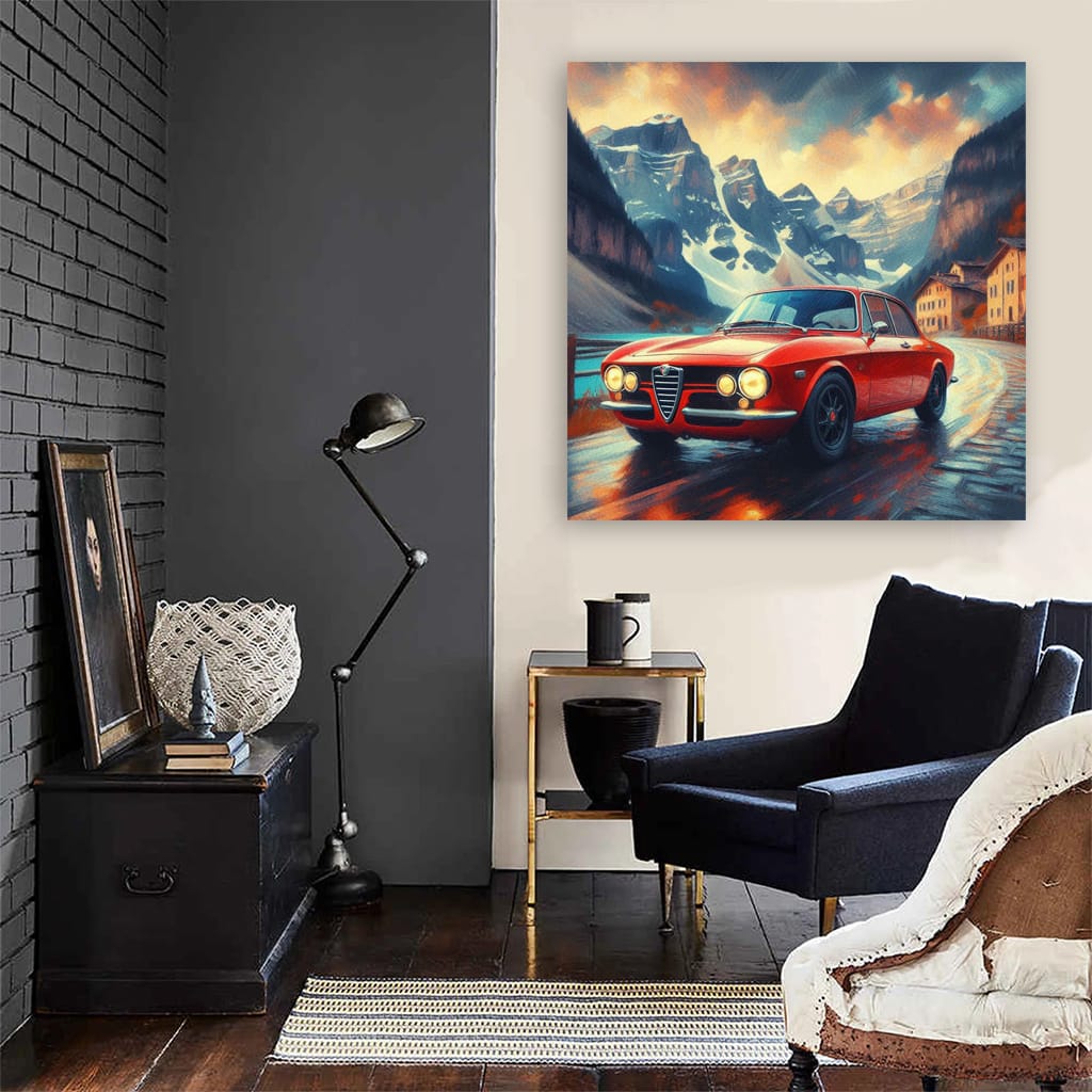 Alfa Romeo Giulia Impressionism Wall Art