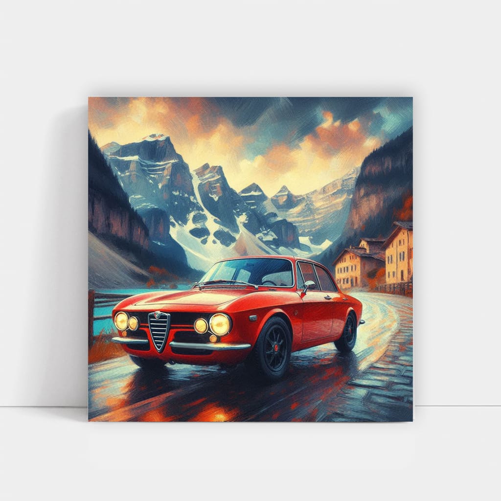 Alfa Romeo Giulia Impressionism Wall Art