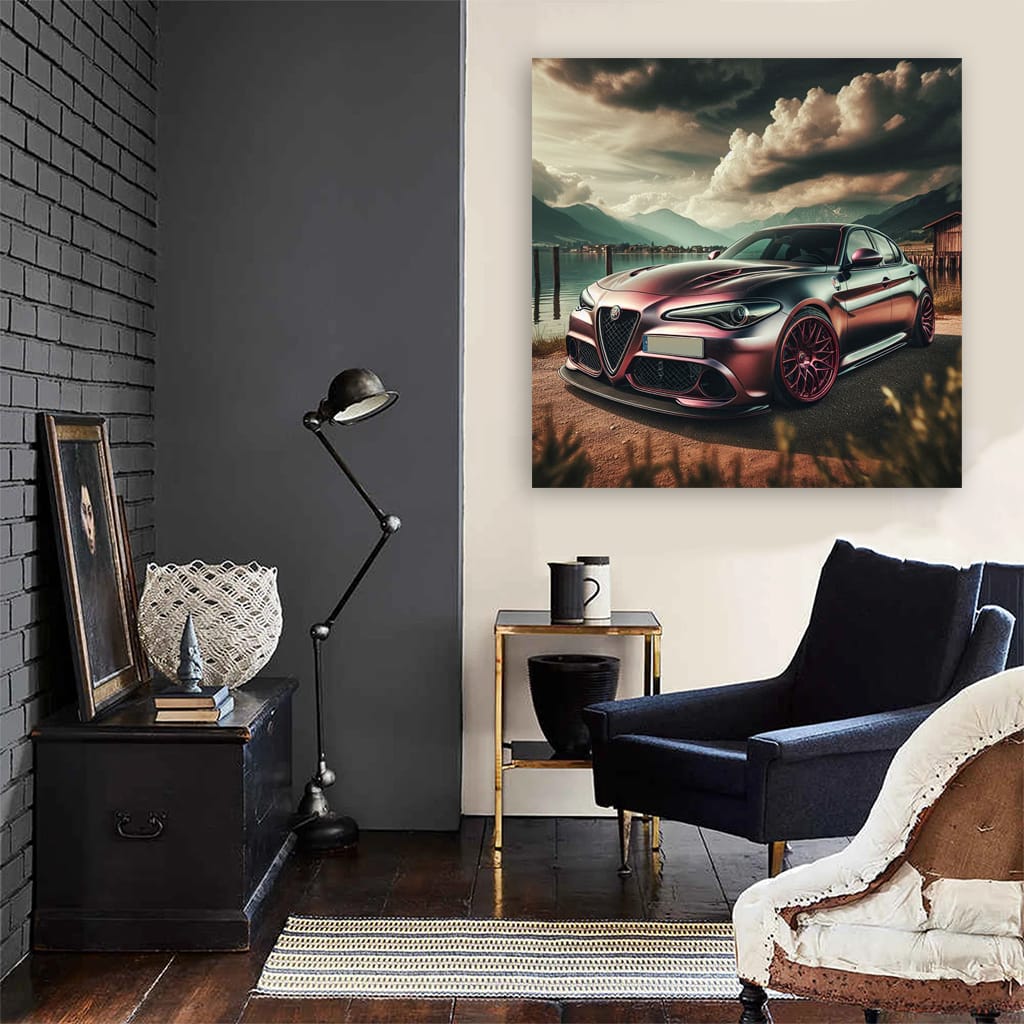 Alfa Romeo Giulia Paint Wall Art