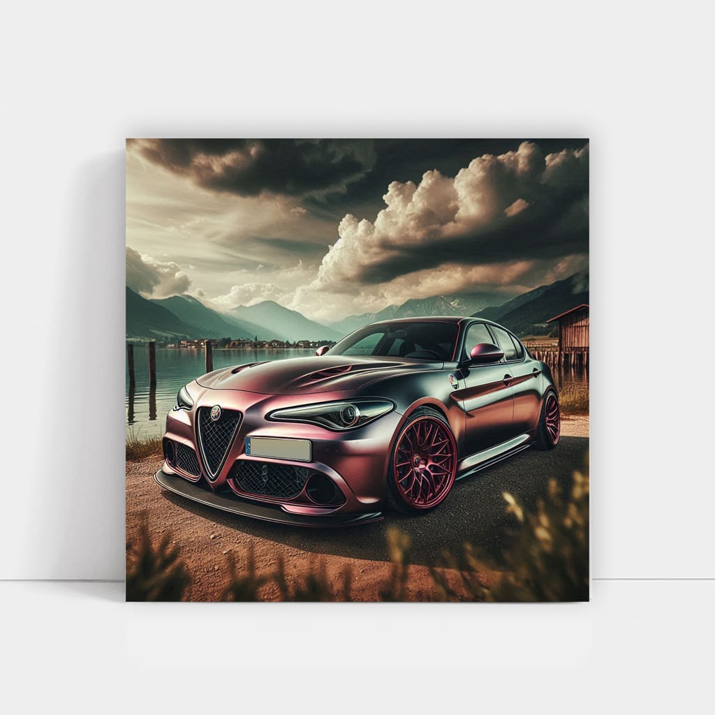 Alfa Romeo Giulia Paint Wall Art