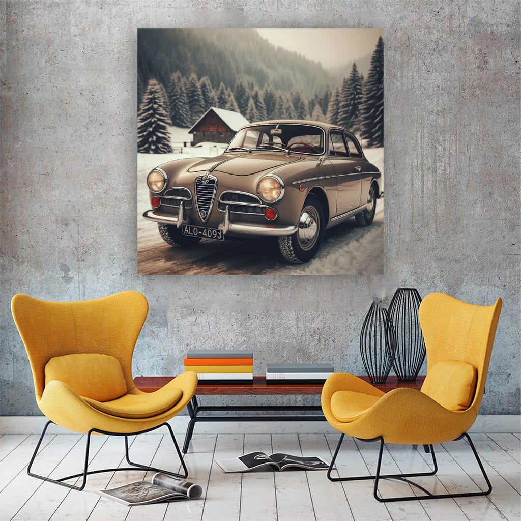 Alfa Romeo Giulia Wint Wall Art