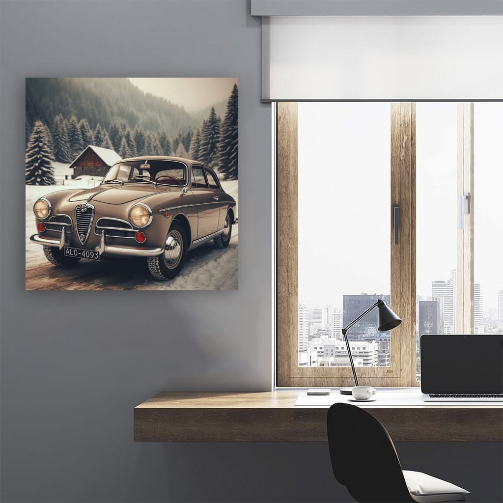 Alfa Romeo Giulia Wint Wall Art