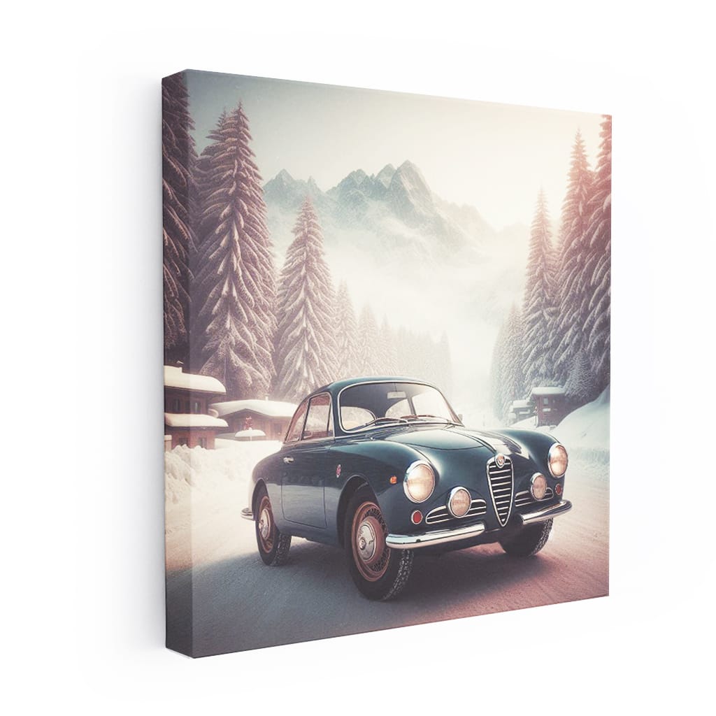 Alfa Romeo Giulia Winter Wall Art