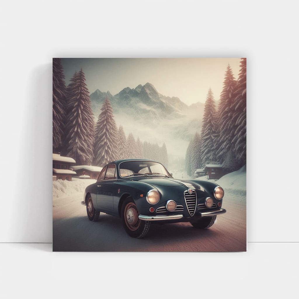 Alfa Romeo Giulia Winter Wall Art