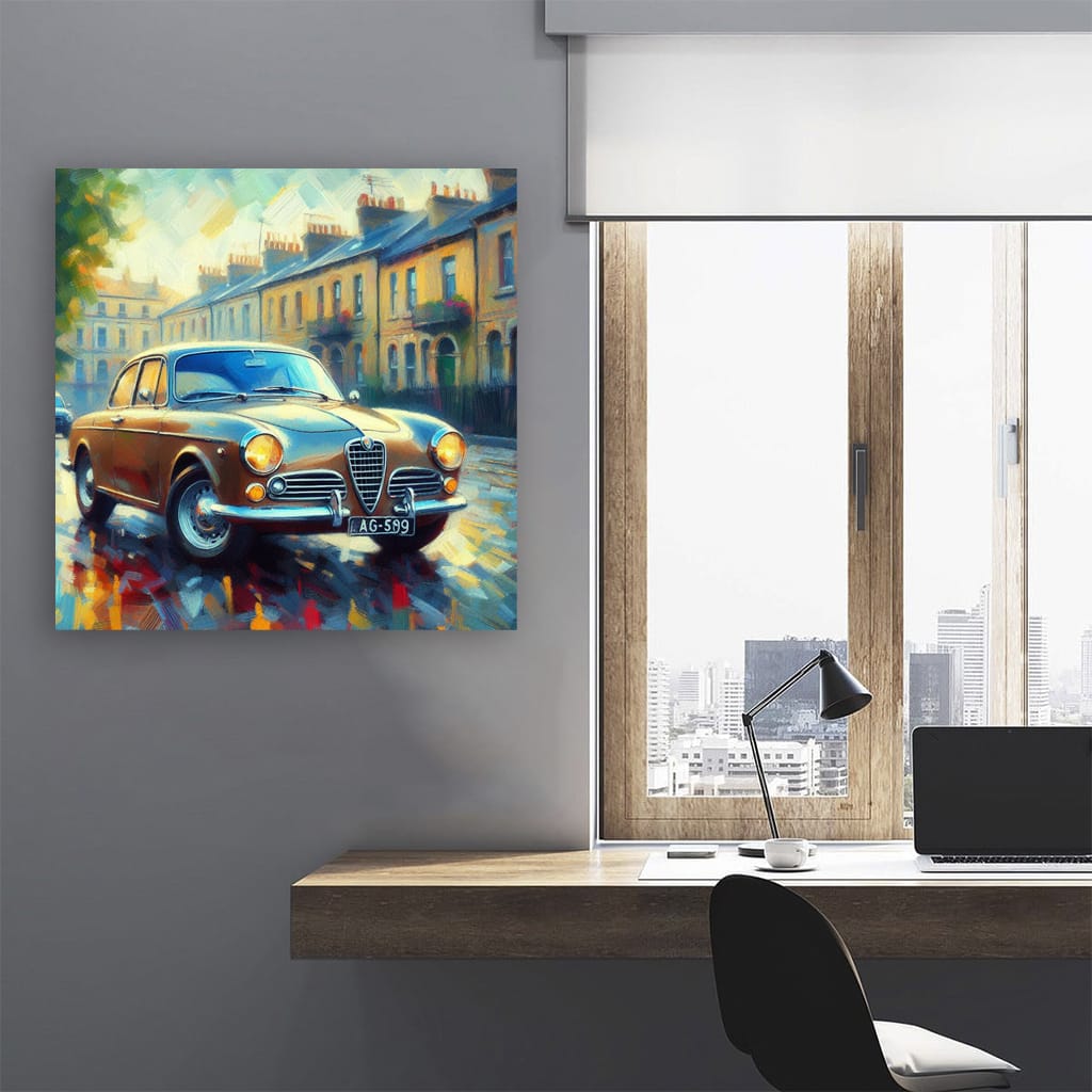 Alfa Romeo Giulietta in Impressionism - Timeless Elegance