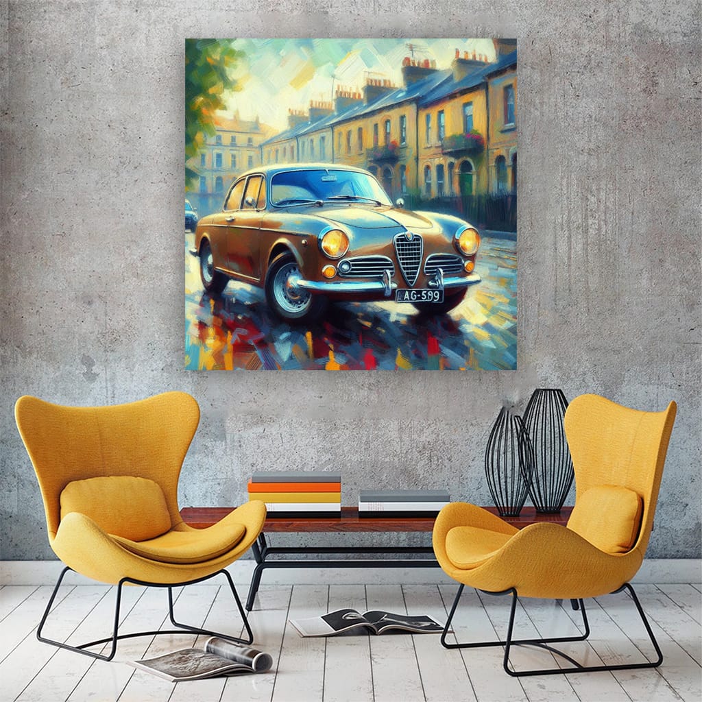 Alfa Romeo Giulietta in Impressionism - Timeless Elegance