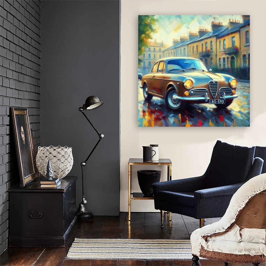 Alfa Romeo Giulietta in Impressionism - Timeless Elegance