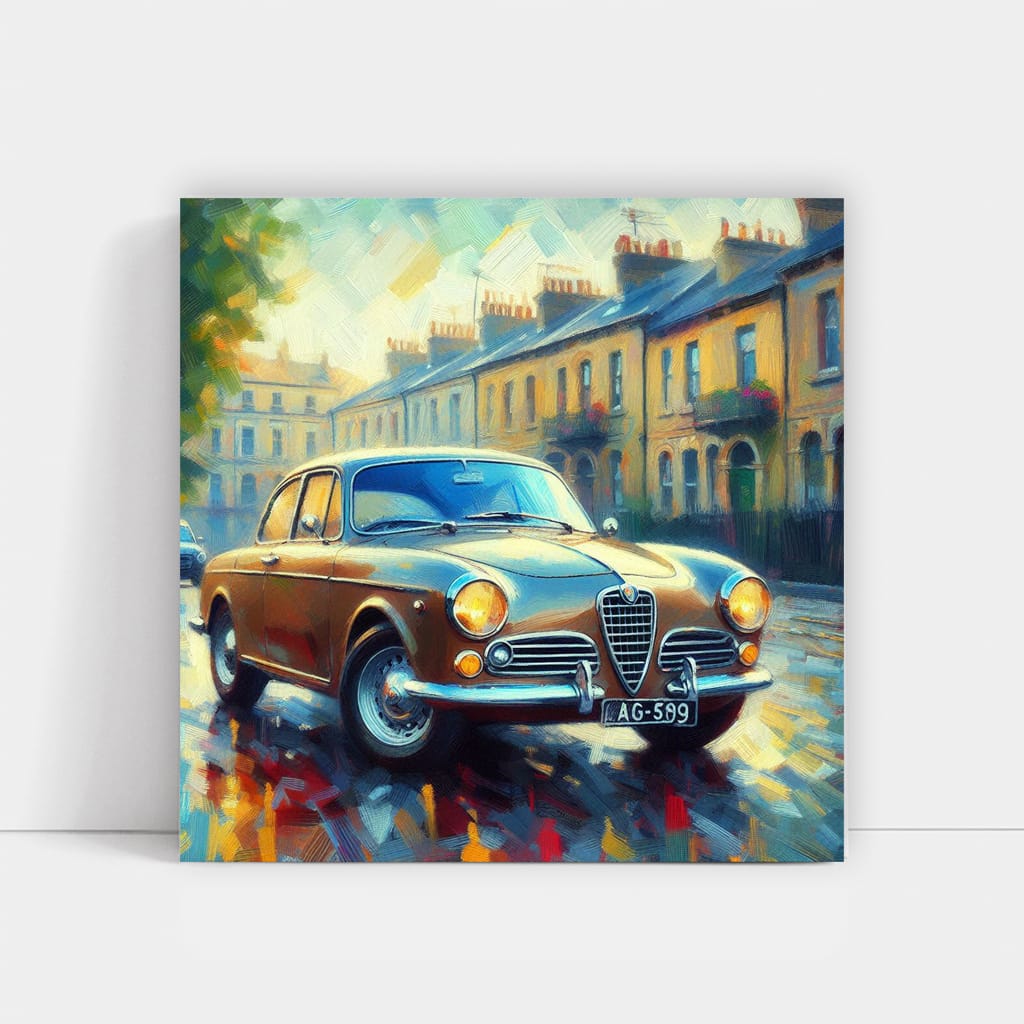 Alfa Romeo Giulietta in Impressionism - Timeless Elegance