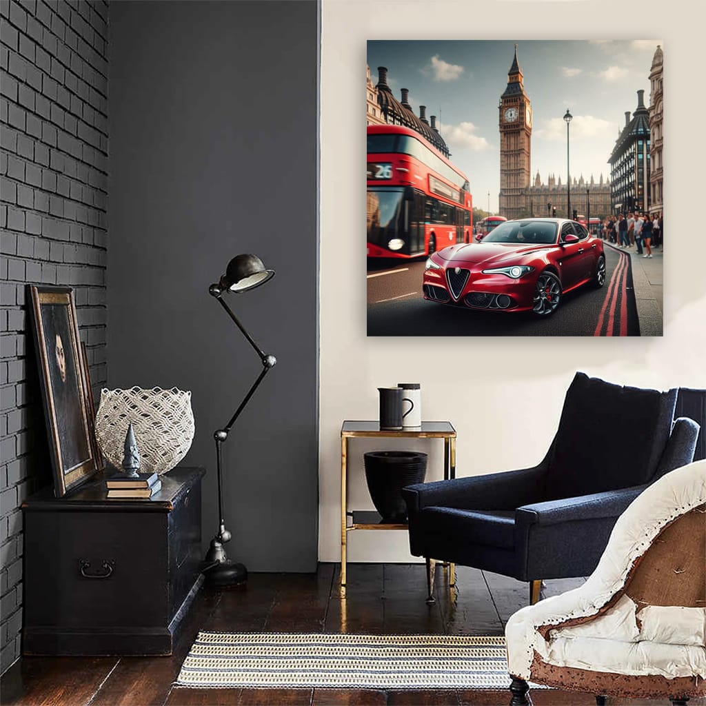 Alfa Romeo Giulietta Lond Wall Art