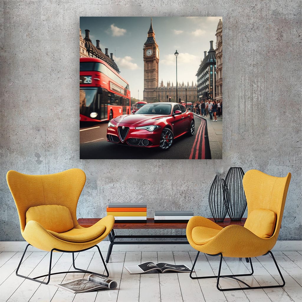 Alfa Romeo Giulietta Lond Wall Art