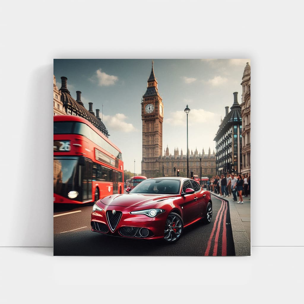 Alfa Romeo Giulietta Lond Wall Art