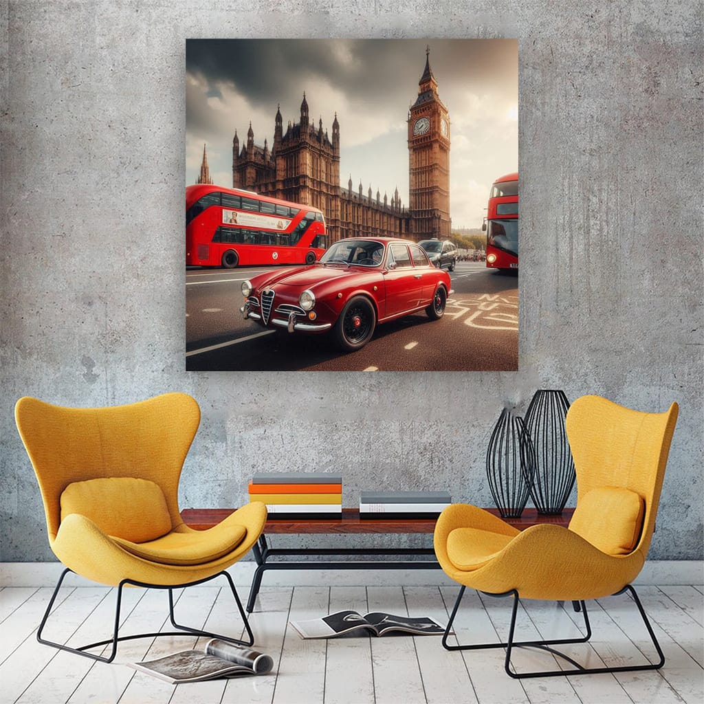 Alfa Romeo Giulietta London Wall Art