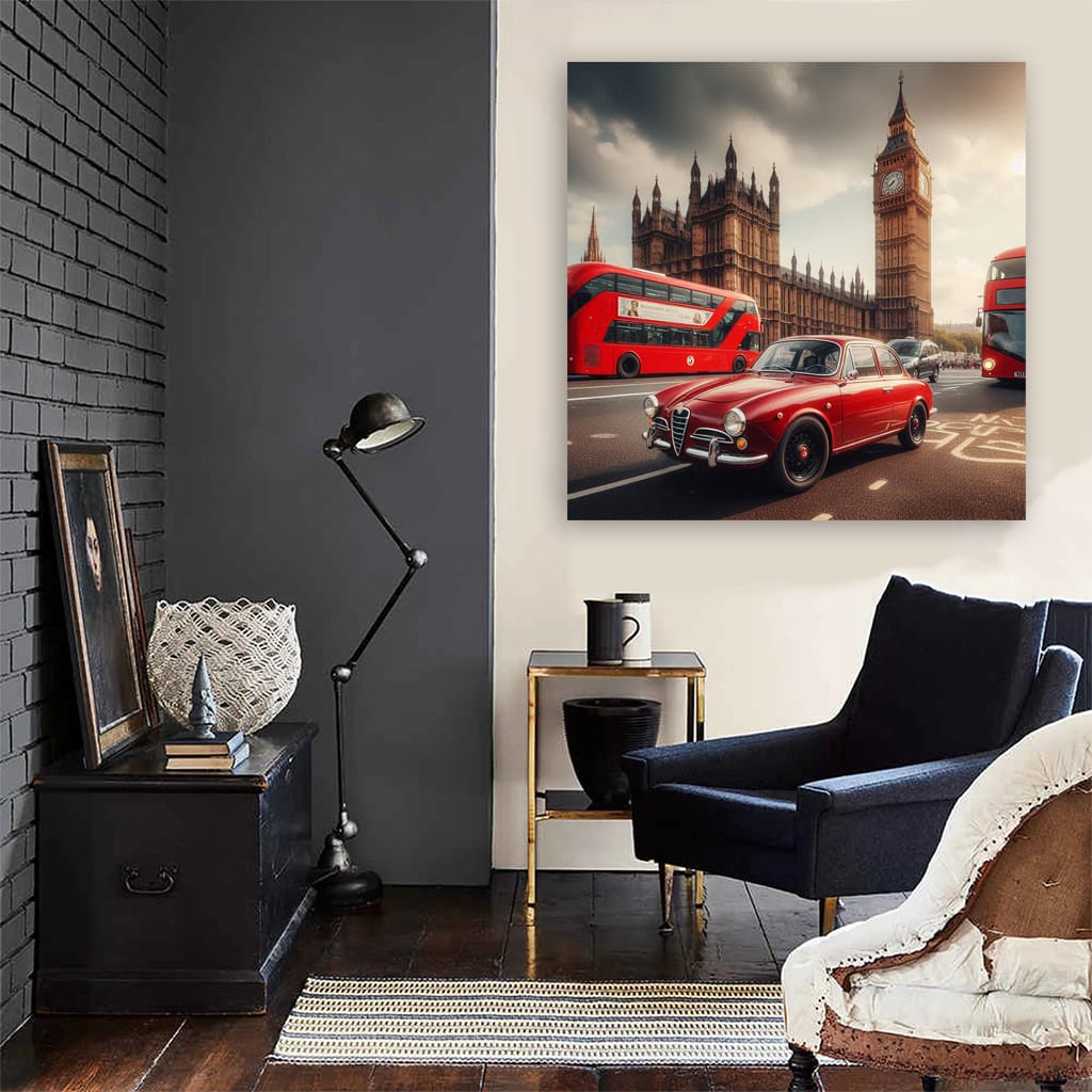 Alfa Romeo Giulietta London Wall Art