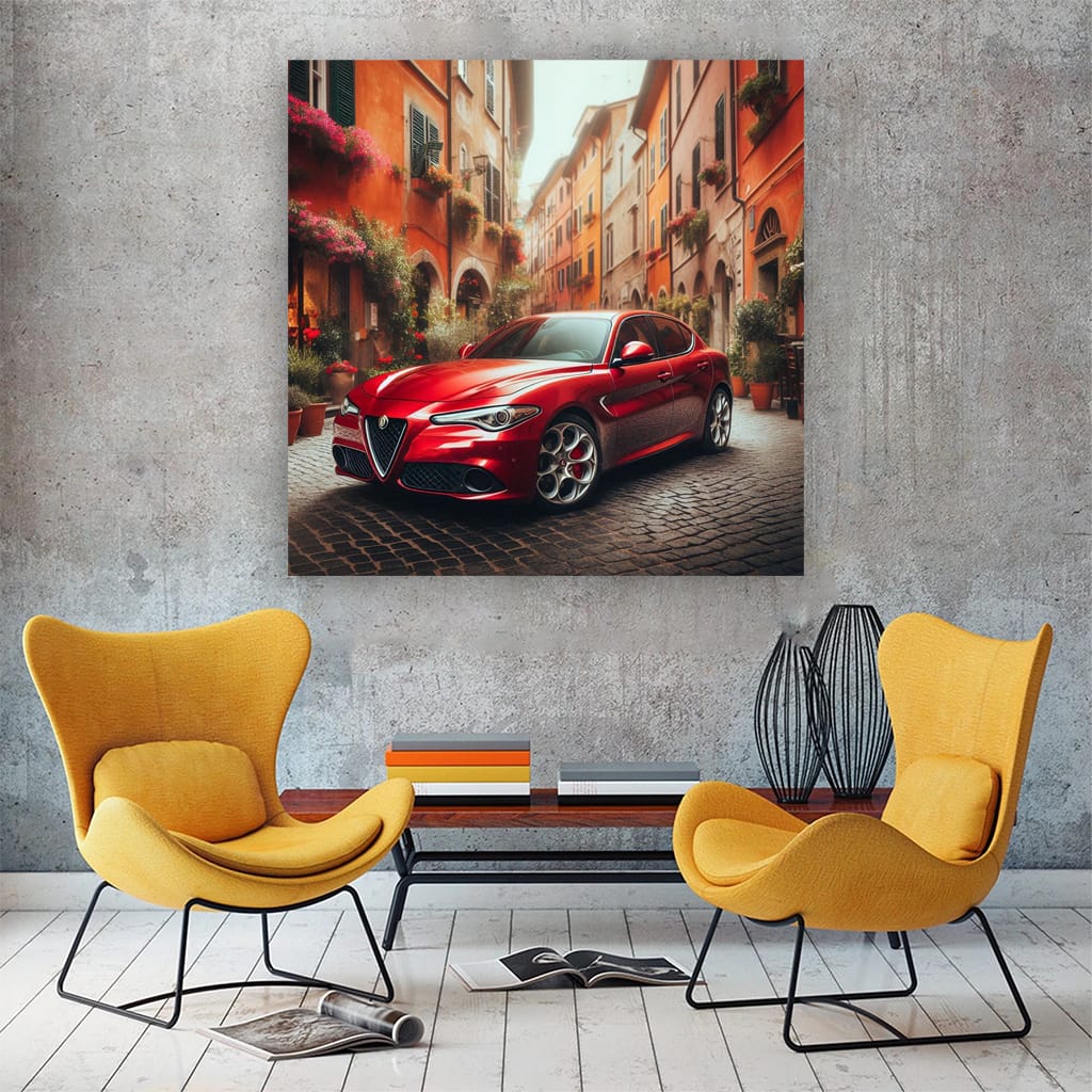 Alfa Romeo Giulietta Parking Wall Art