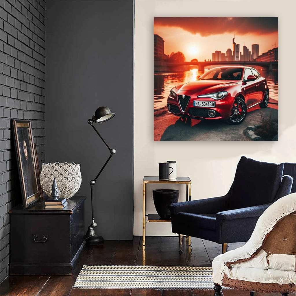 Alfa Romeo Mito River Wall Art