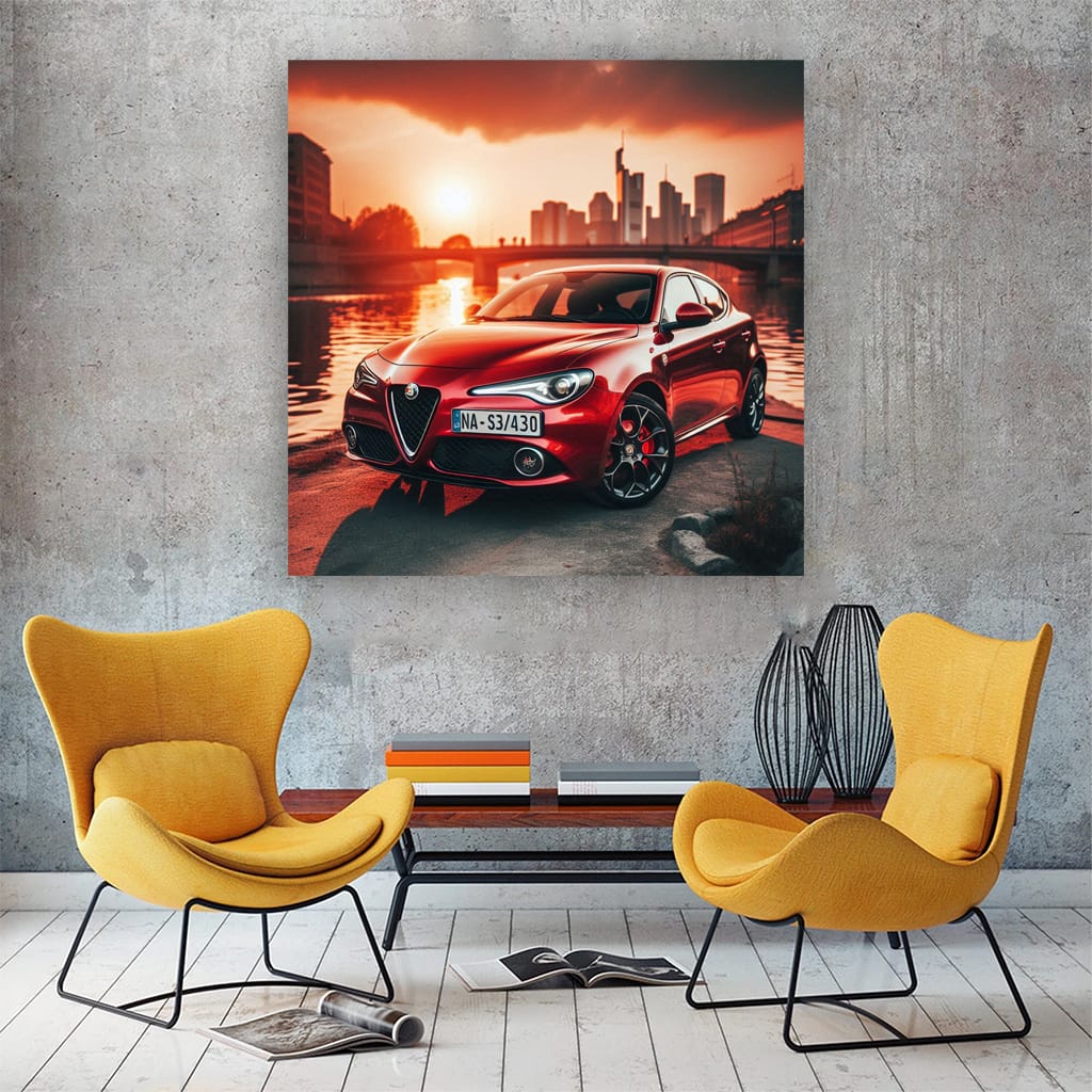 Alfa Romeo Mito River Wall Art