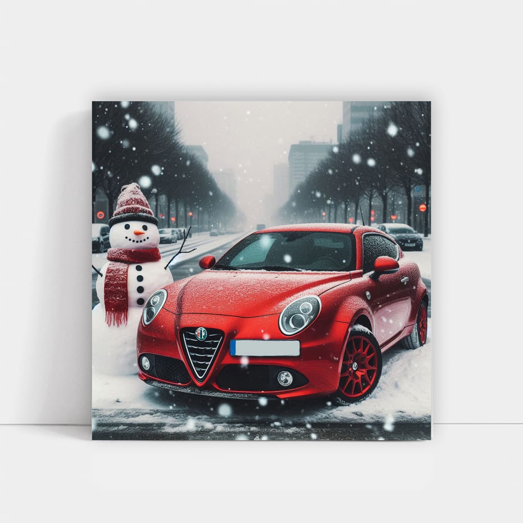 Alfa Romeo MiTo in Snowfall: Stylish and Compact Elegance