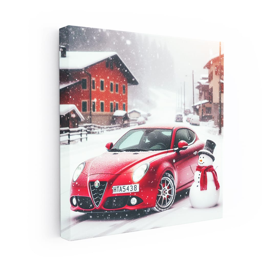 Alfa Romeo Mito Snowfall Wall Art