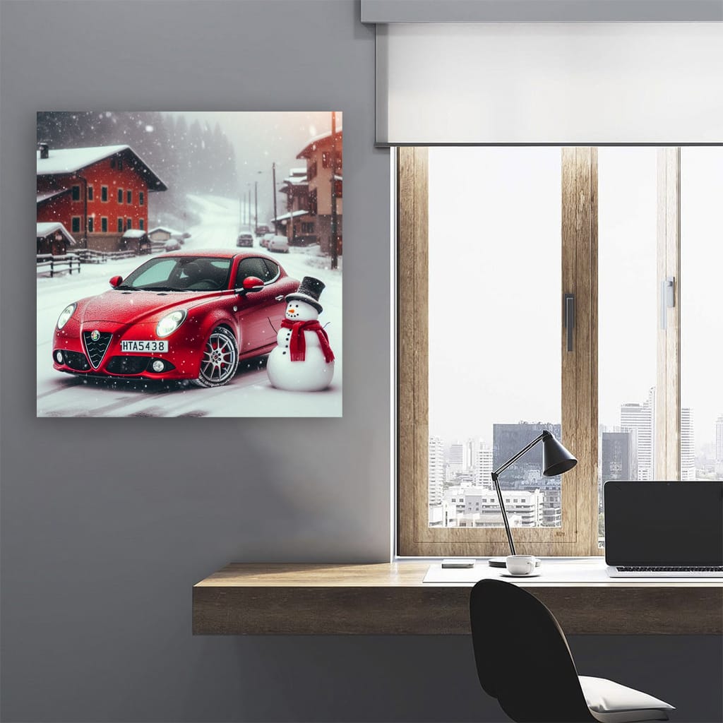 Alfa Romeo Mito Snowfall Wall Art