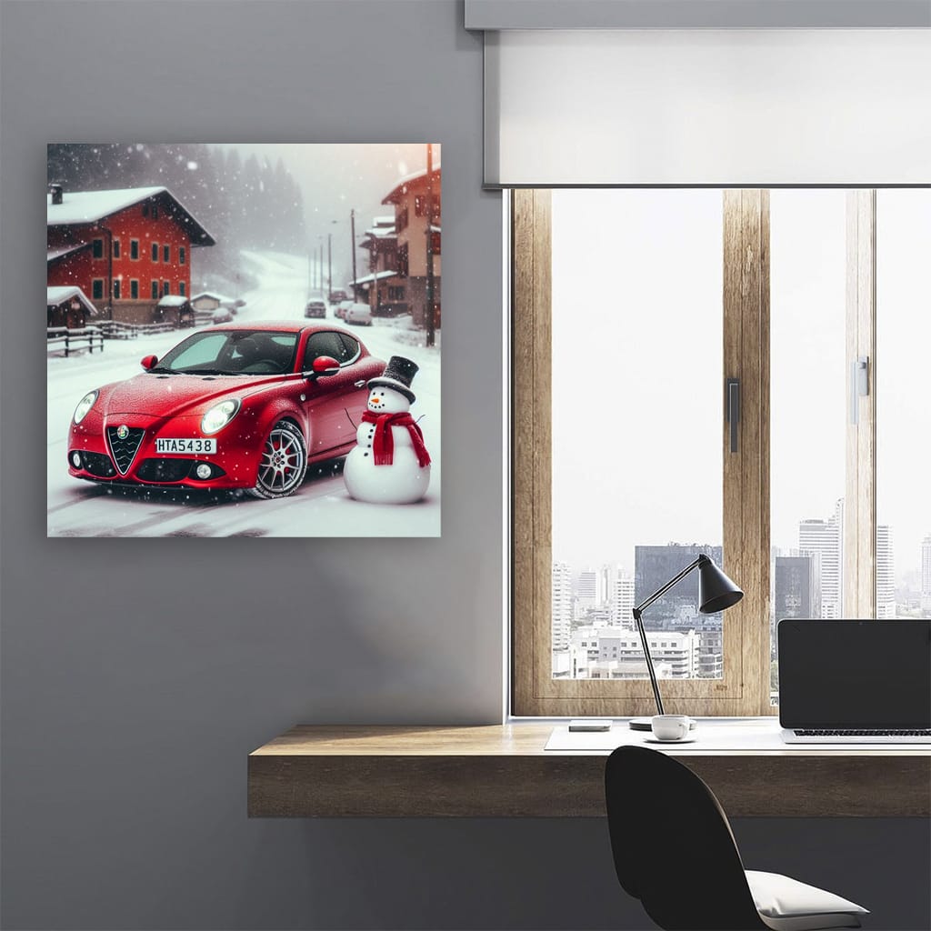 Alfa Romeo Mito in Winter Wonderland - Sleek and Sporty