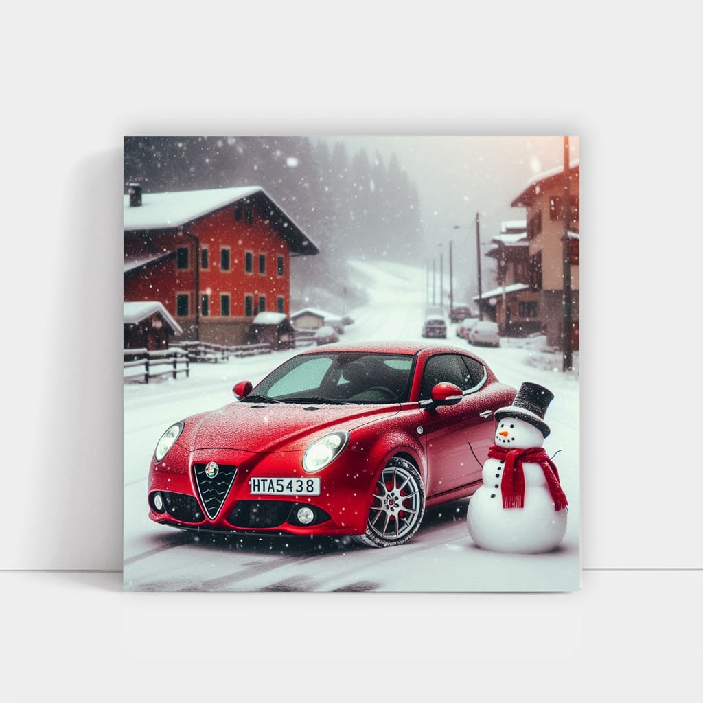 Alfa Romeo Mito Snowfall Wall Art