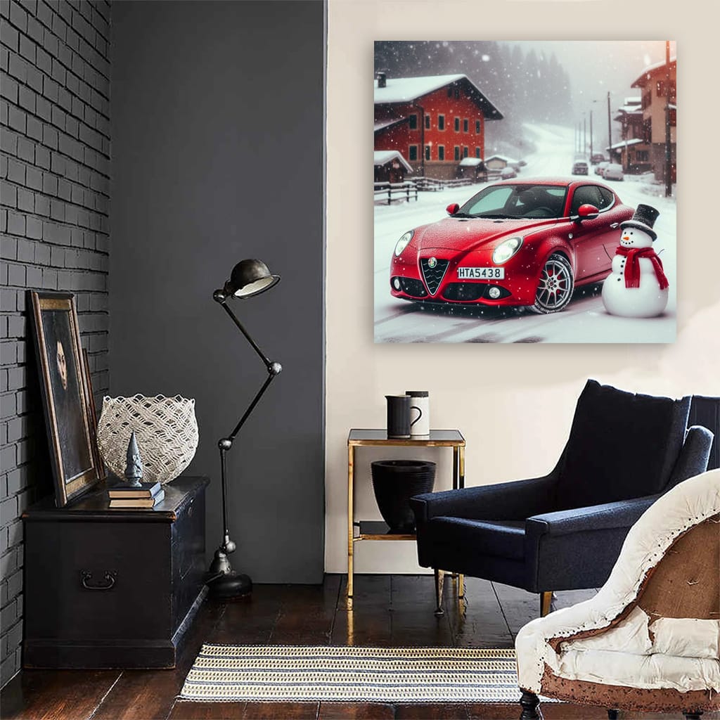 Alfa Romeo Mito Snowfall Wall Art