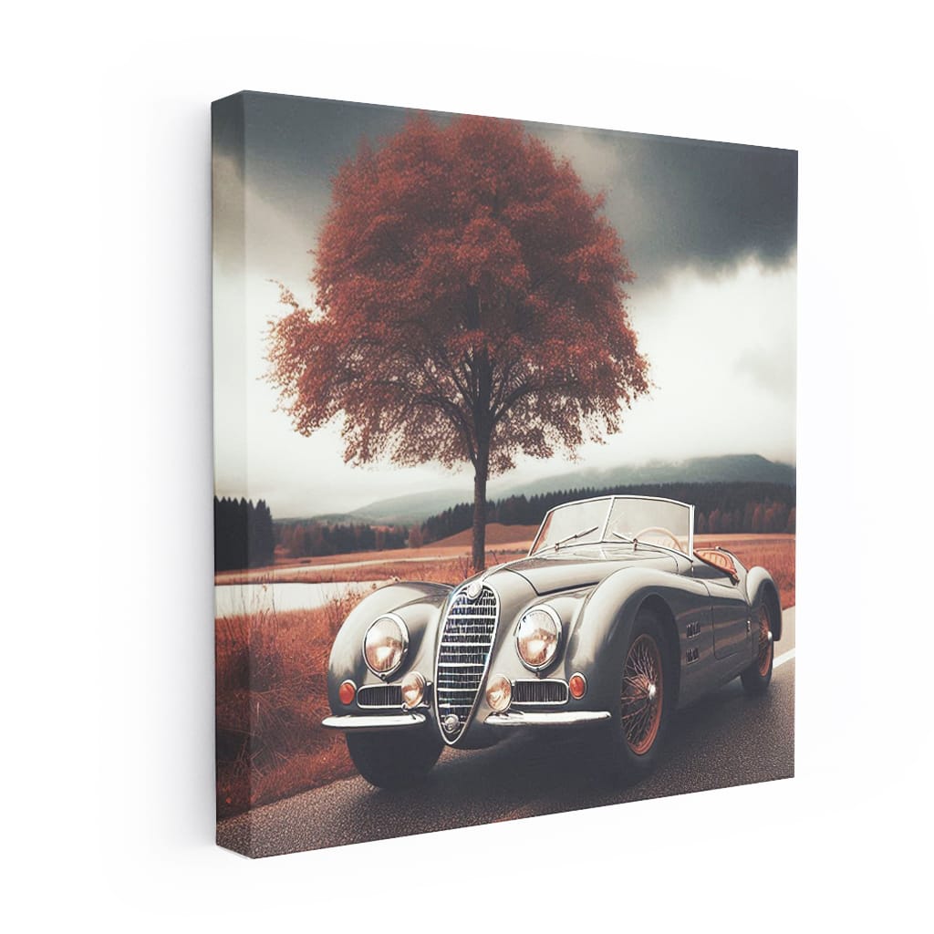 Alfa Romeo Old Retro Cloudy Weath Wall Art