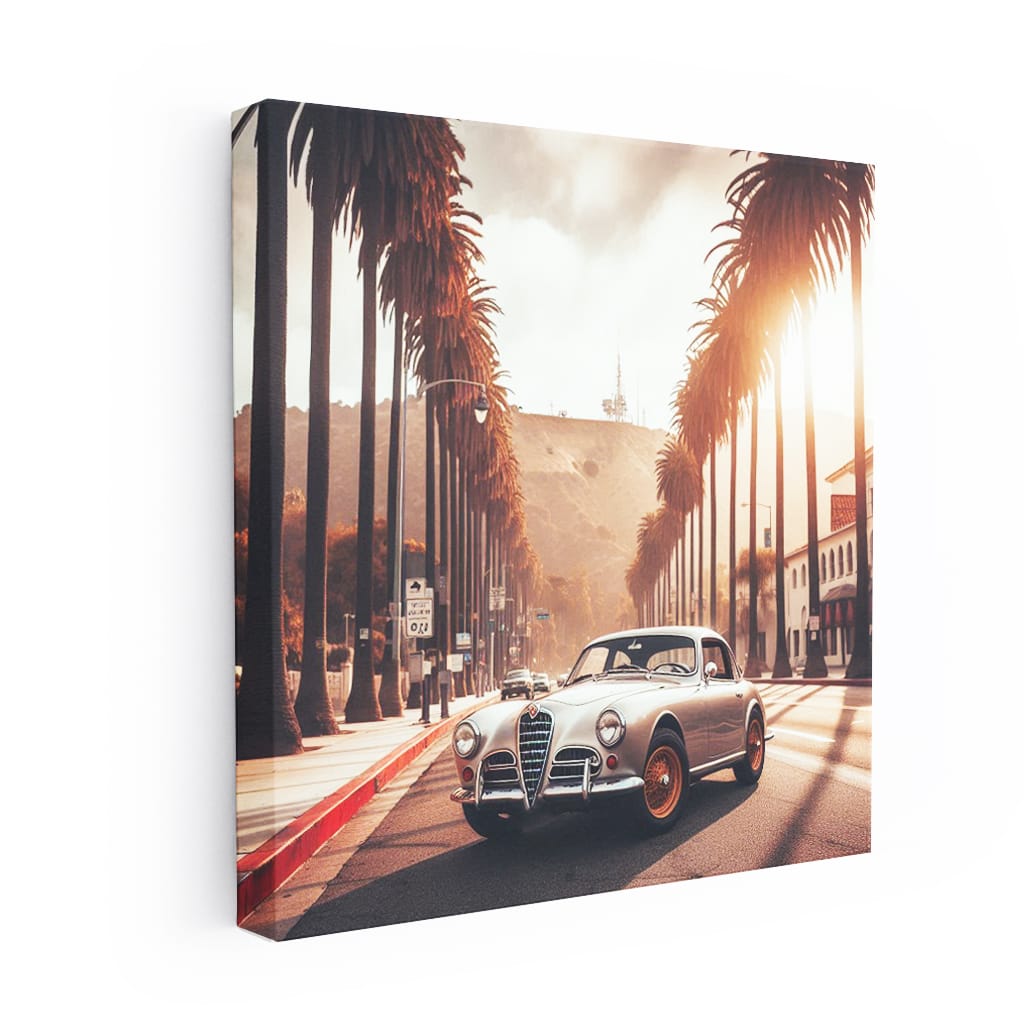 Alfa Romeo Old Retro Los Angeles Wall Art