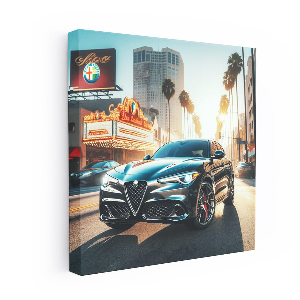 Alfa Romeo Stelvio Los Angel Wall Art