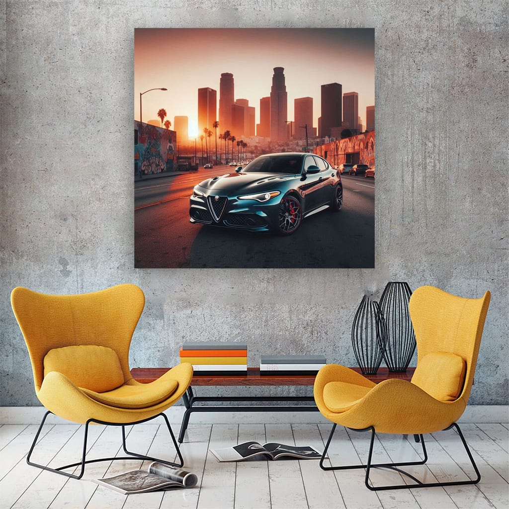 Alfa Romeo Stelvio Los Angeles Wall Art