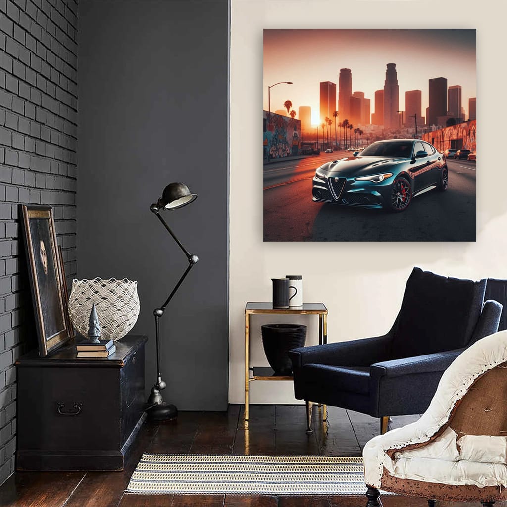 Alfa Romeo Stelvio Los Angeles Wall Art