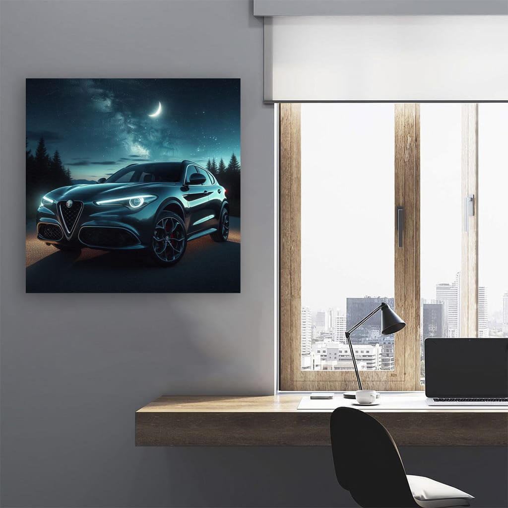 Alfa Romeo Stelvio Night Wall Art