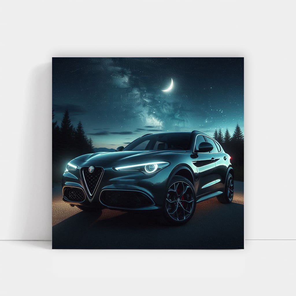 Alfa Romeo Stelvio Night Wall Art