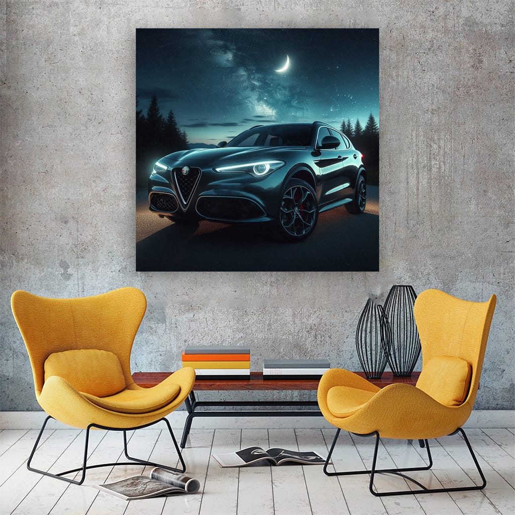 Night Drive - Alfa Romeo Stelvio: Elegance Unleashed