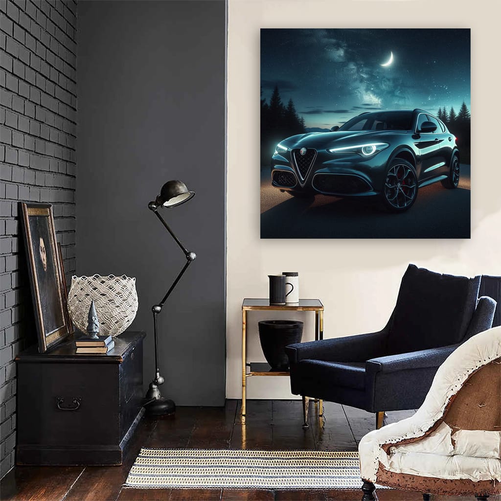 Alfa Romeo Stelvio Night Wall Art