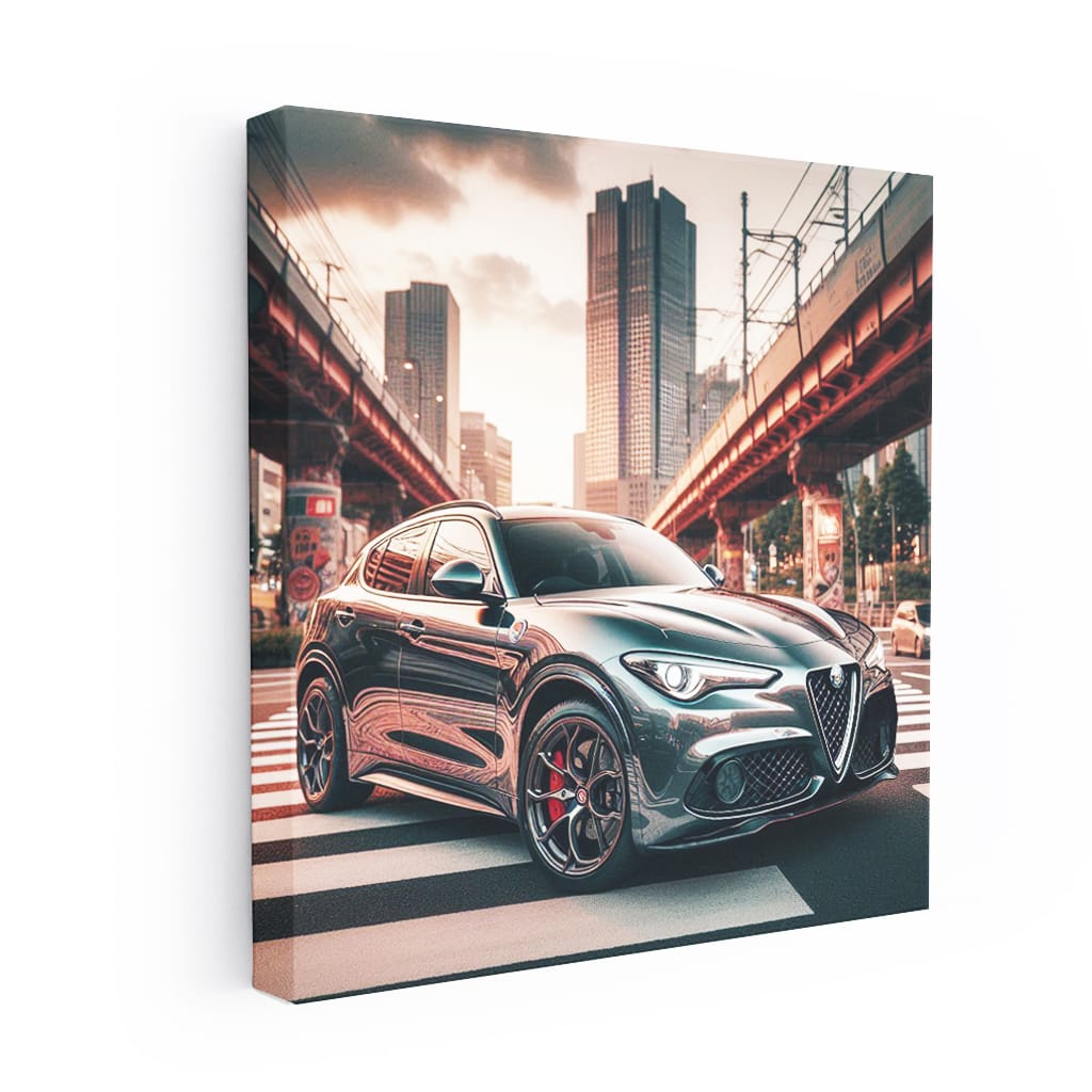 Alfa Romeo Stelvio Tokyo Jap Wall Art