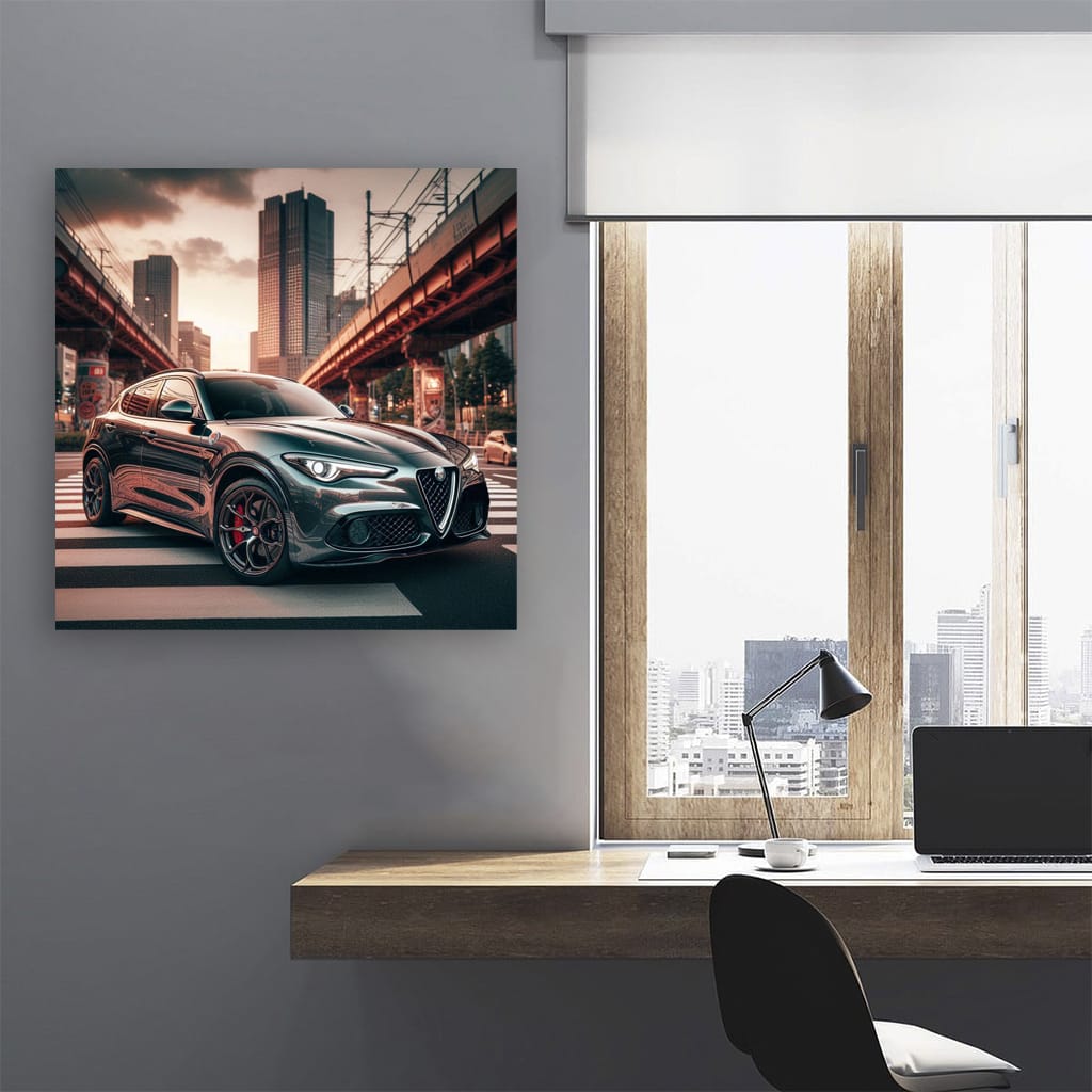 Alfa Romeo Stelvio Tokyo Jap Wall Art