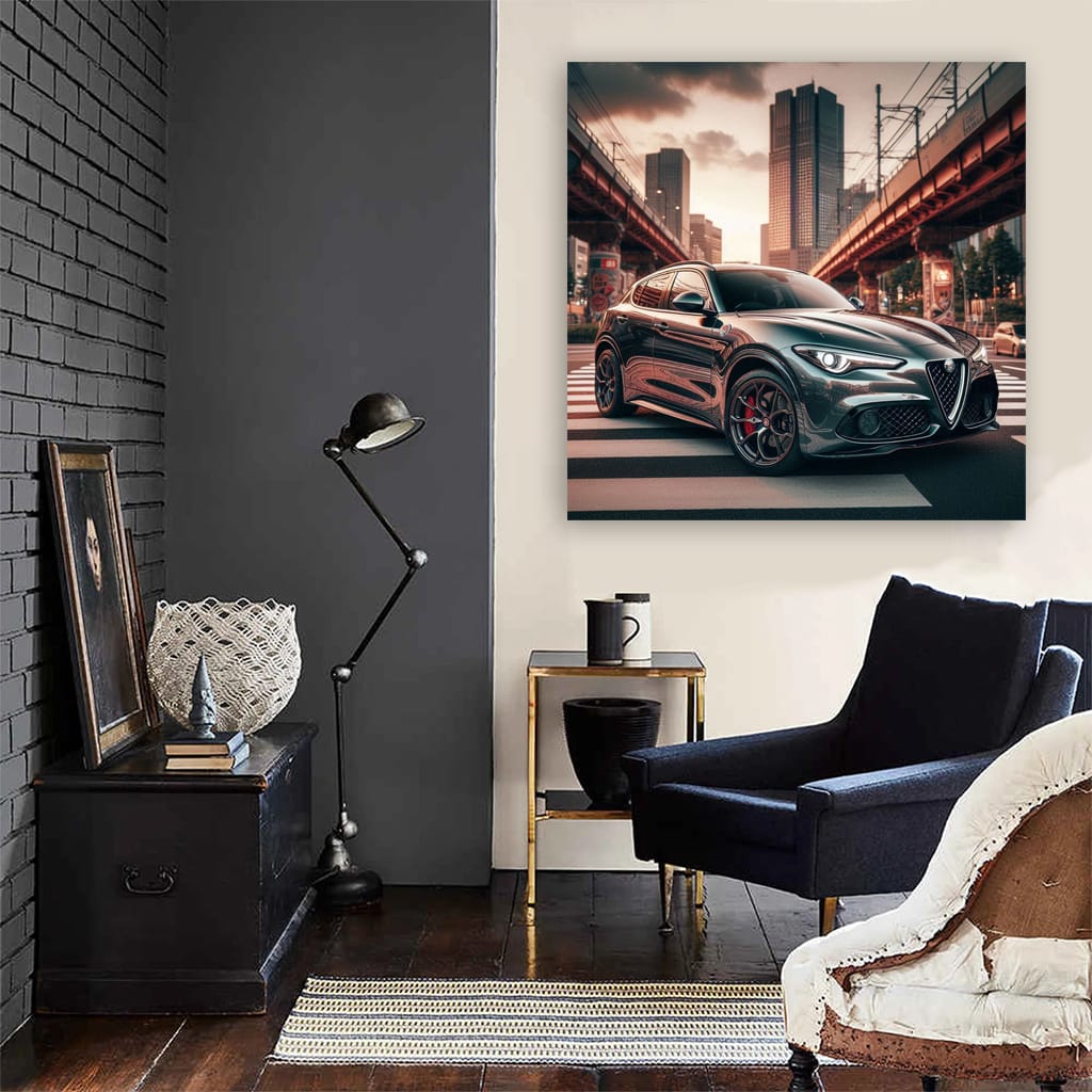 Alfa Romeo Stelvio Tokyo Jap Wall Art