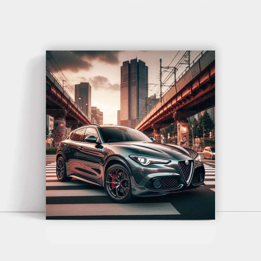 Alfa Romeo Stelvio in Tokyo, Japan - Sleek Italian Elegance