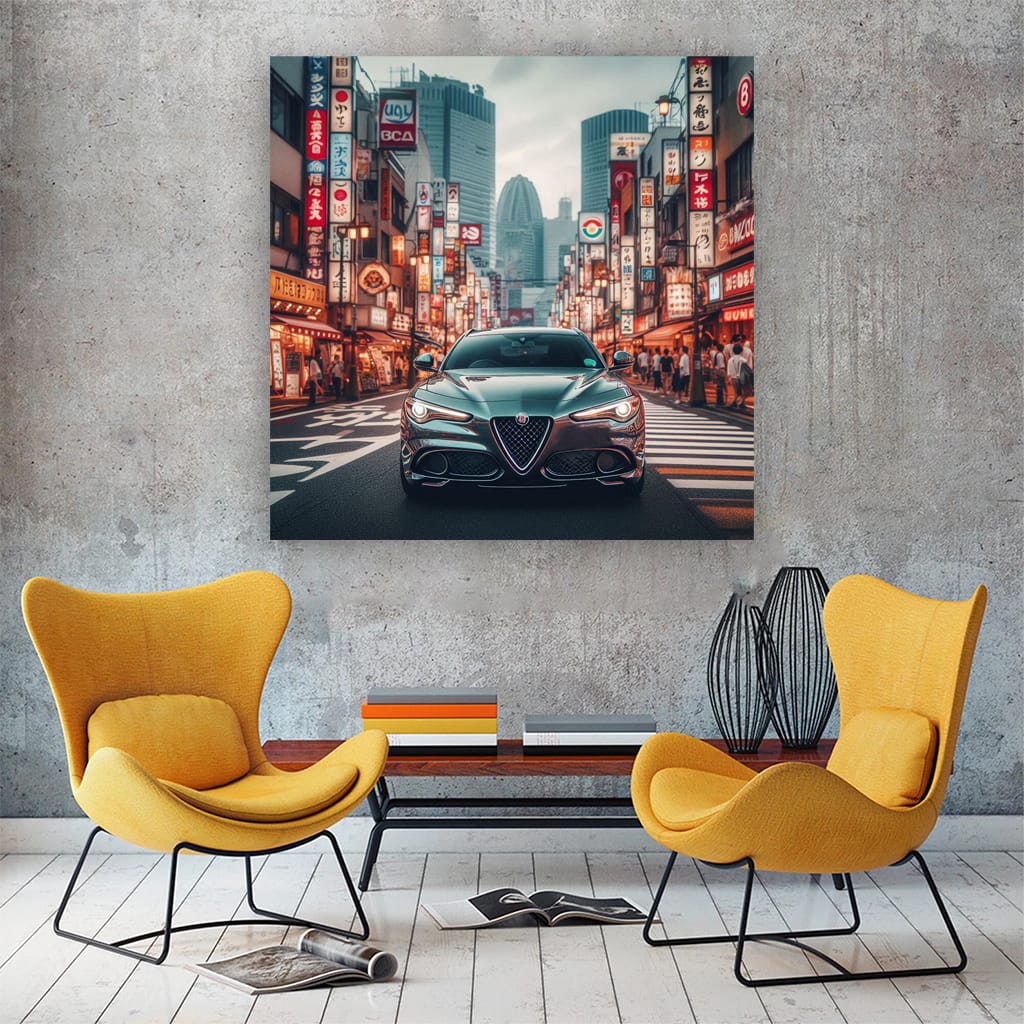 Alfa Romeo Stelvio Tokyo Japan Wall Art